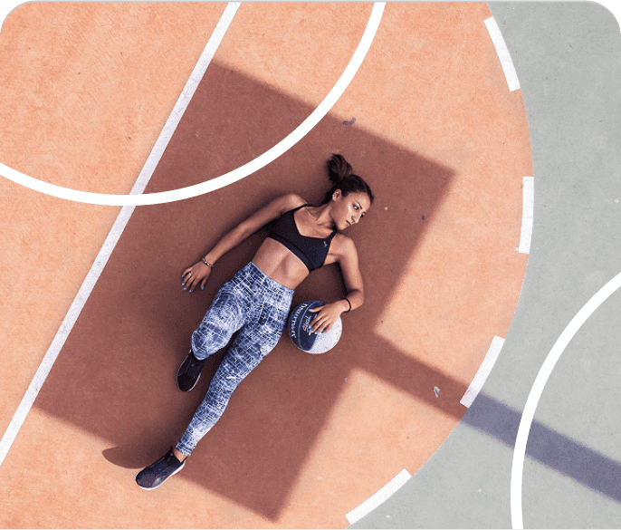 Фон со спортсменом